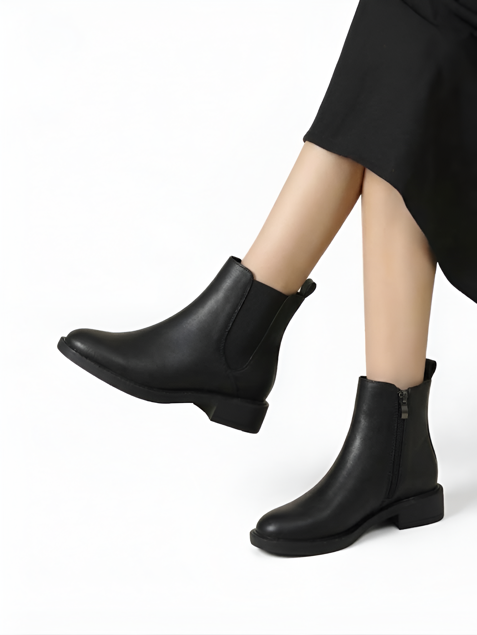 Classic Black Side-Zip Chelsea Boots